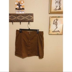 A.N.A Button Front Skirt